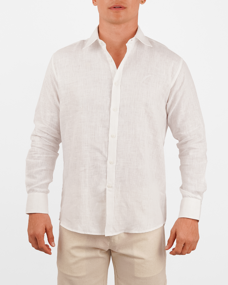 Camisa blanca de Lino