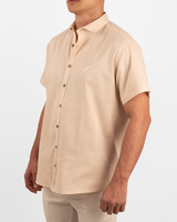 Camisa Cuello spread crema  - MC