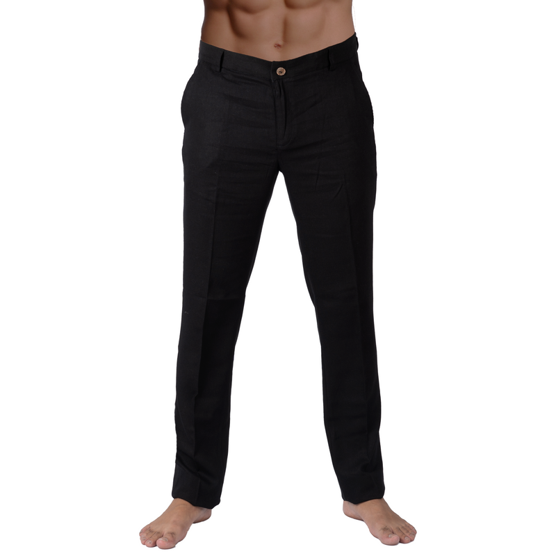 Pantalon Lino Negro