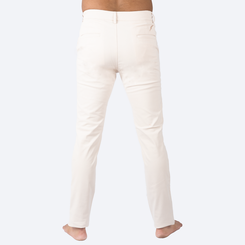 pantalón de dril blanco