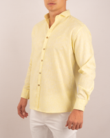 Camisa Spread Amarilla jaspeada - ML