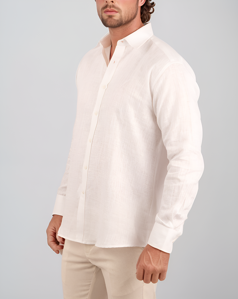 Camisa blanca de Lino