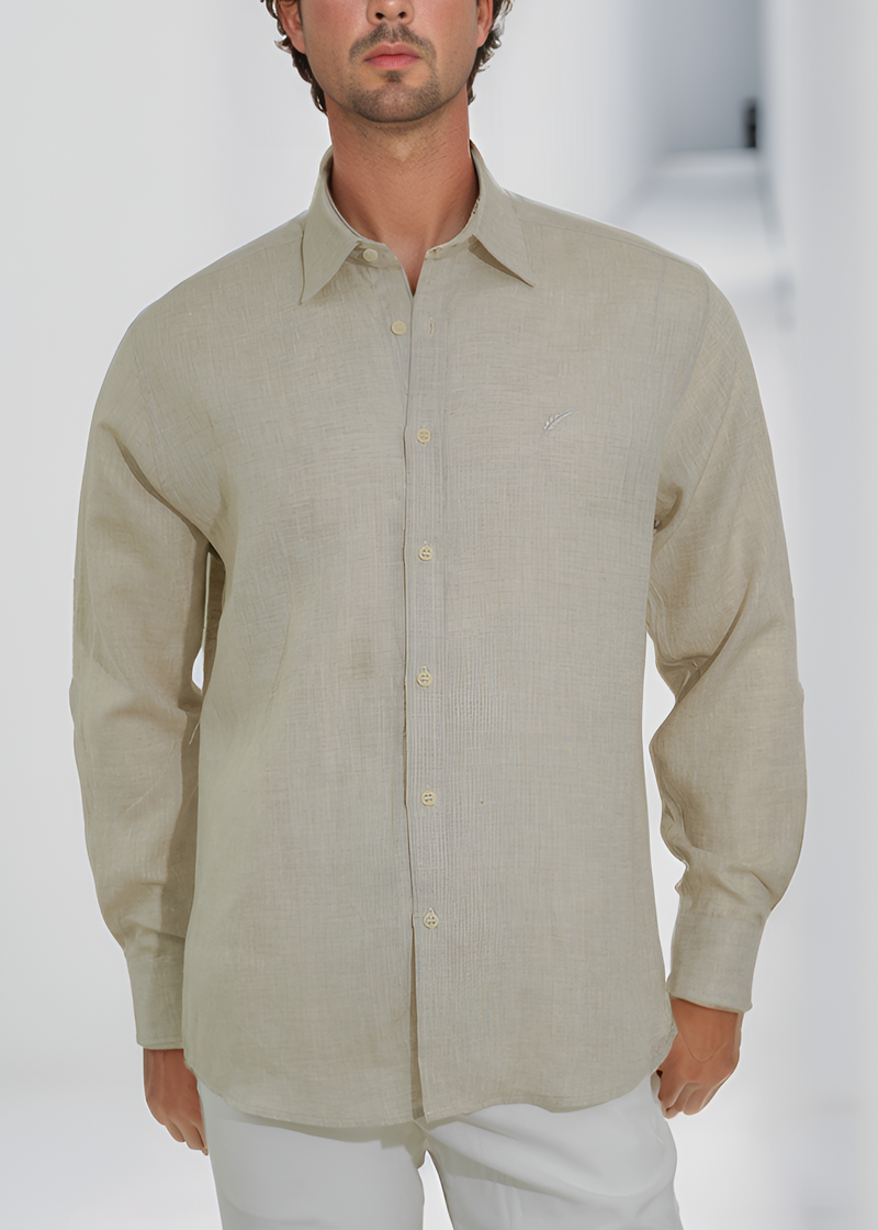 Camisa Lino Beigh